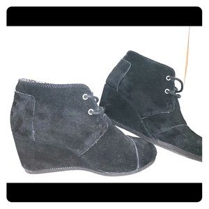 Toms Black Suede Women’s Kala Booties